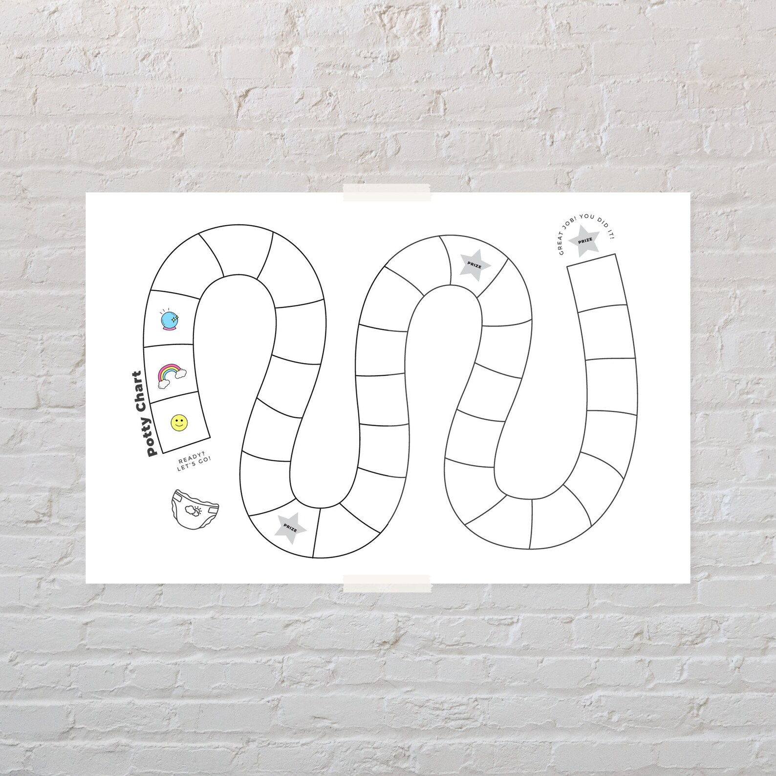 Printable Potty Chart | Potty Training Chart | Sticker Chart | Potty ...
