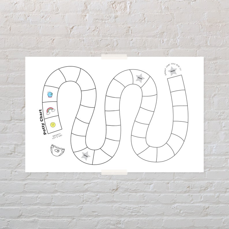Printable Potty Chart | Potty Training Chart | Sticker Chart | Potty ...