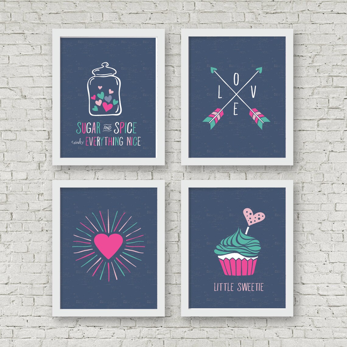 Girls Wall Decor Girls Printable Baby Girl Nursery Decor Etsy Australia