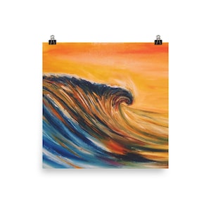 Sunrise Swell Art Print