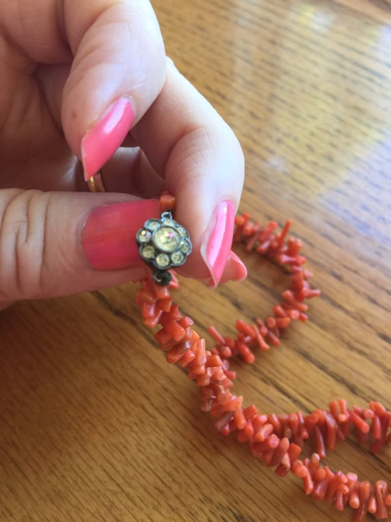 Victorian coral deals necklace