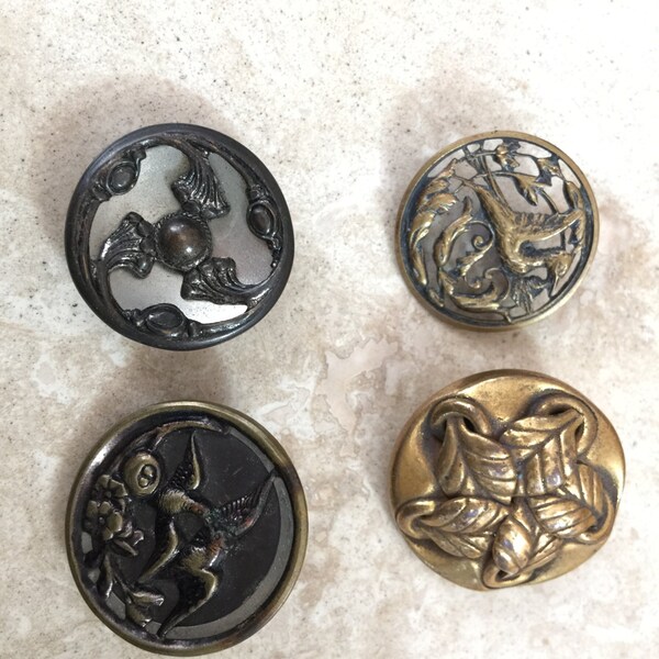 Brass Shank Button Etsy