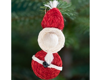 Handwoven Father Christmas Decoration
