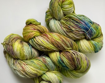 Speckled Merino/Silk Yarn - DK Weight - Hand dyed