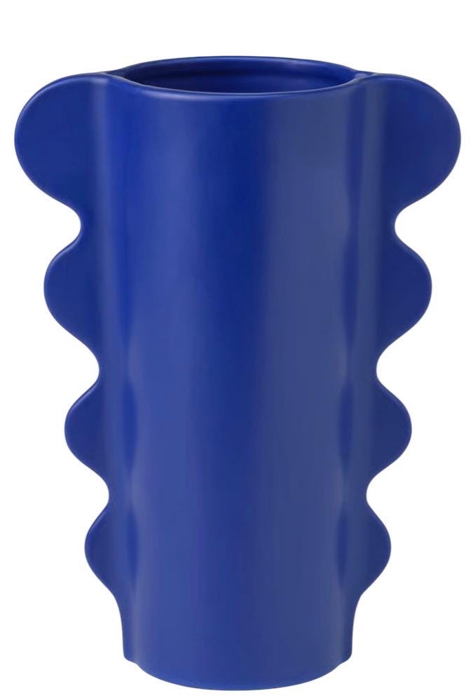 Blue ikea vase