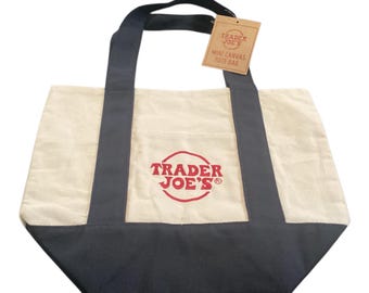 Bundle 3 mini tote bags Blue/Natural, Green/Natural, Red/Natural