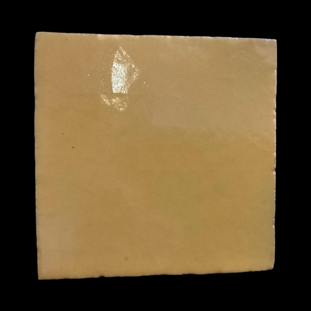 Handcrafted Canary Yellow Mexican Tile – Rustic Clay Southwest Decor ...