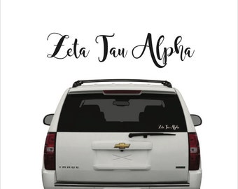 Zeta Tau Alpha // Zeta //Sorority Vinyl Car Window Decal (Magnolia Sky) // Laptop Decal // Greek Letters Sticker Decal