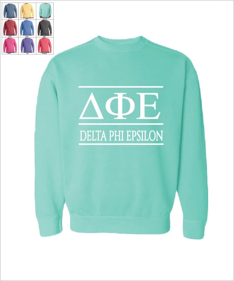 delta phi epsilon crewneck