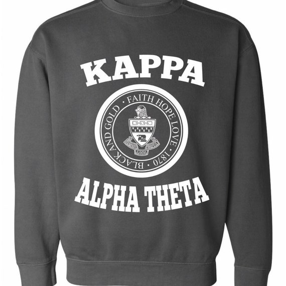 Kappa Alpha Theta // Theta // Sorority Comfort Color Crest Etsy