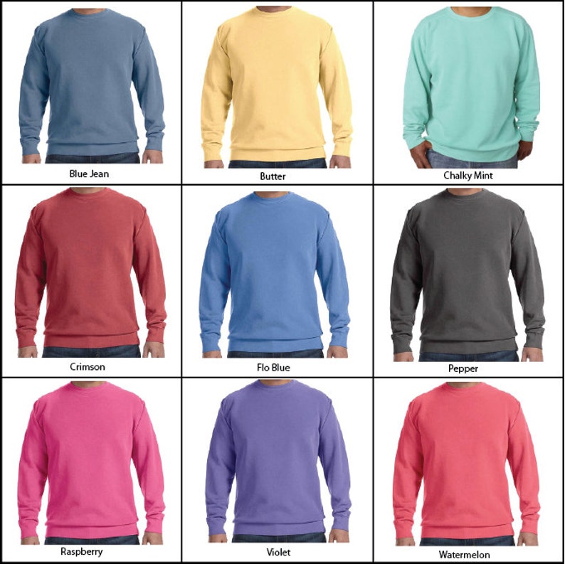 Kappa Delta KD Sorority Comfort Color Greek Letters Sweatshirt Choose Your Color