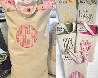 Personalized Monogrammed Laundry Bag-Custom Made, Dorm Laundry Bag, Travel Bag, Graduation Gift, College Gift, Air BB, Summer Camp Bag