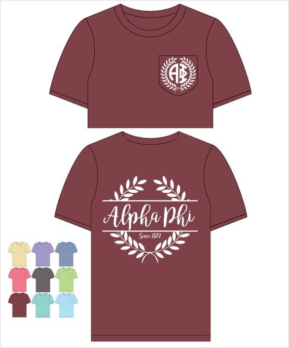 Sorority Comfort Color Pocket Tee 
