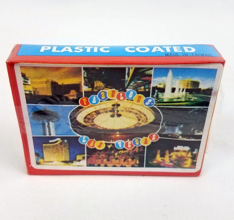Vintage Lot 2 Las Vegas Playing Cards Decks Plastic Coated Etsy