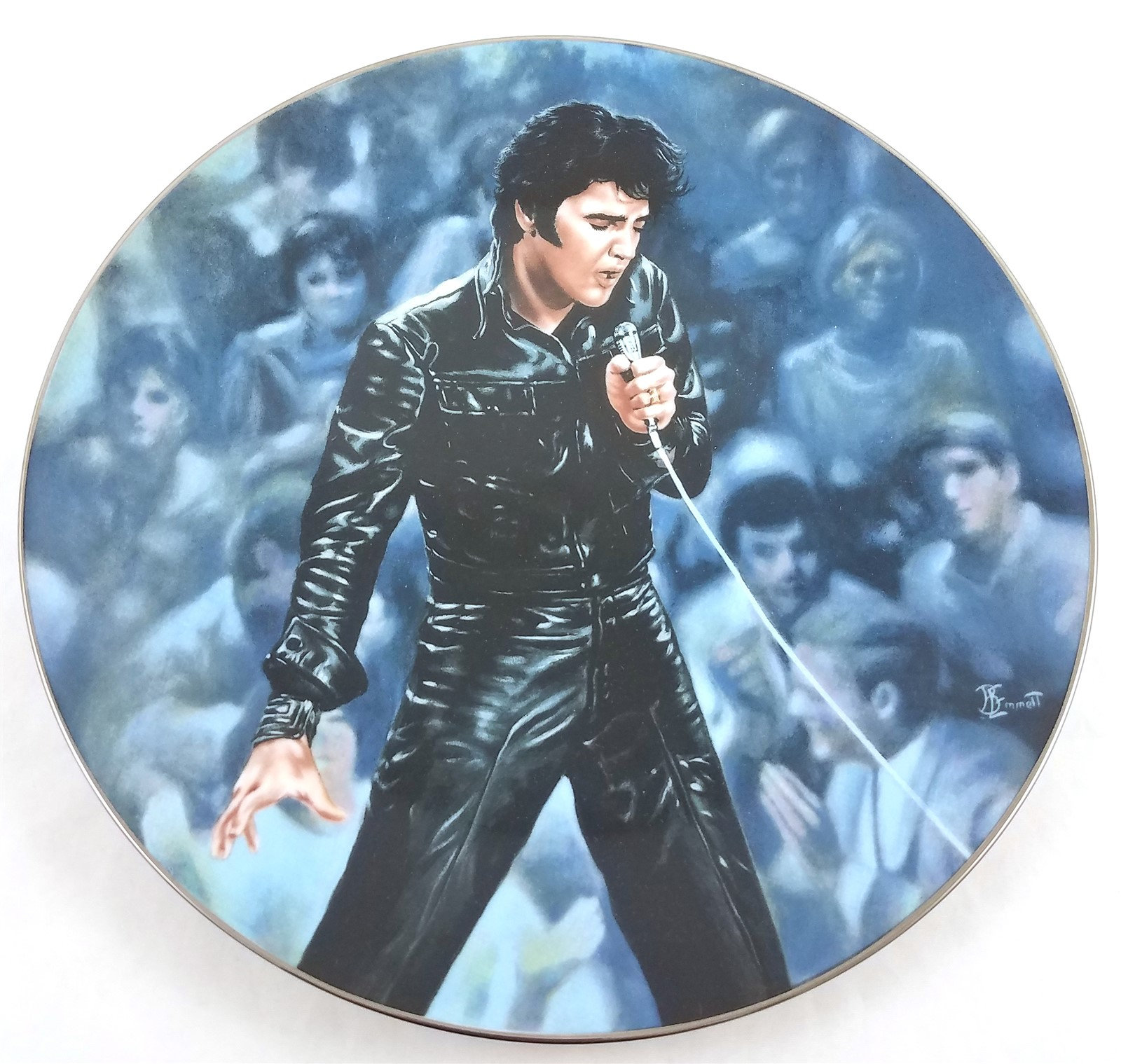 Bradford Exchange Elvis Presley Collector Plate 68 Comeback Etsy