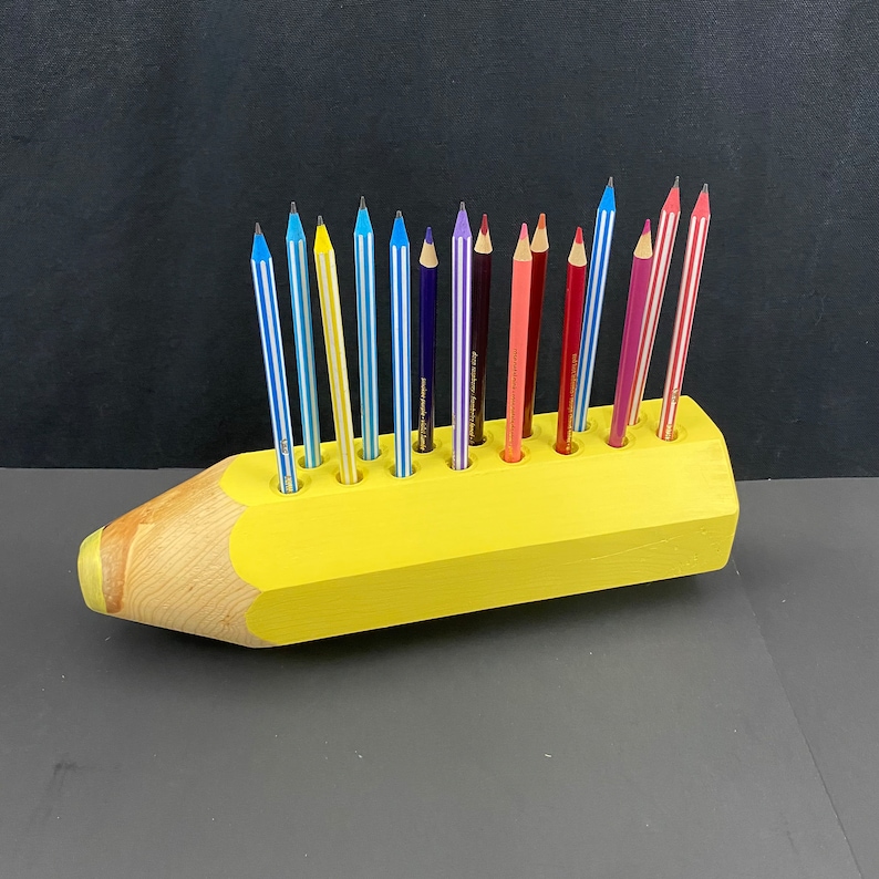 Crayon and Pencil Holders Light Yellow