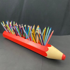 Crayon and Pencil Holders Red