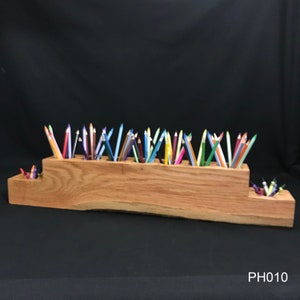 Crayon and Pencil Holders Bi-Level Oak - CH010