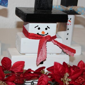 Snowman,Christmas Decor,Wood Snowman
