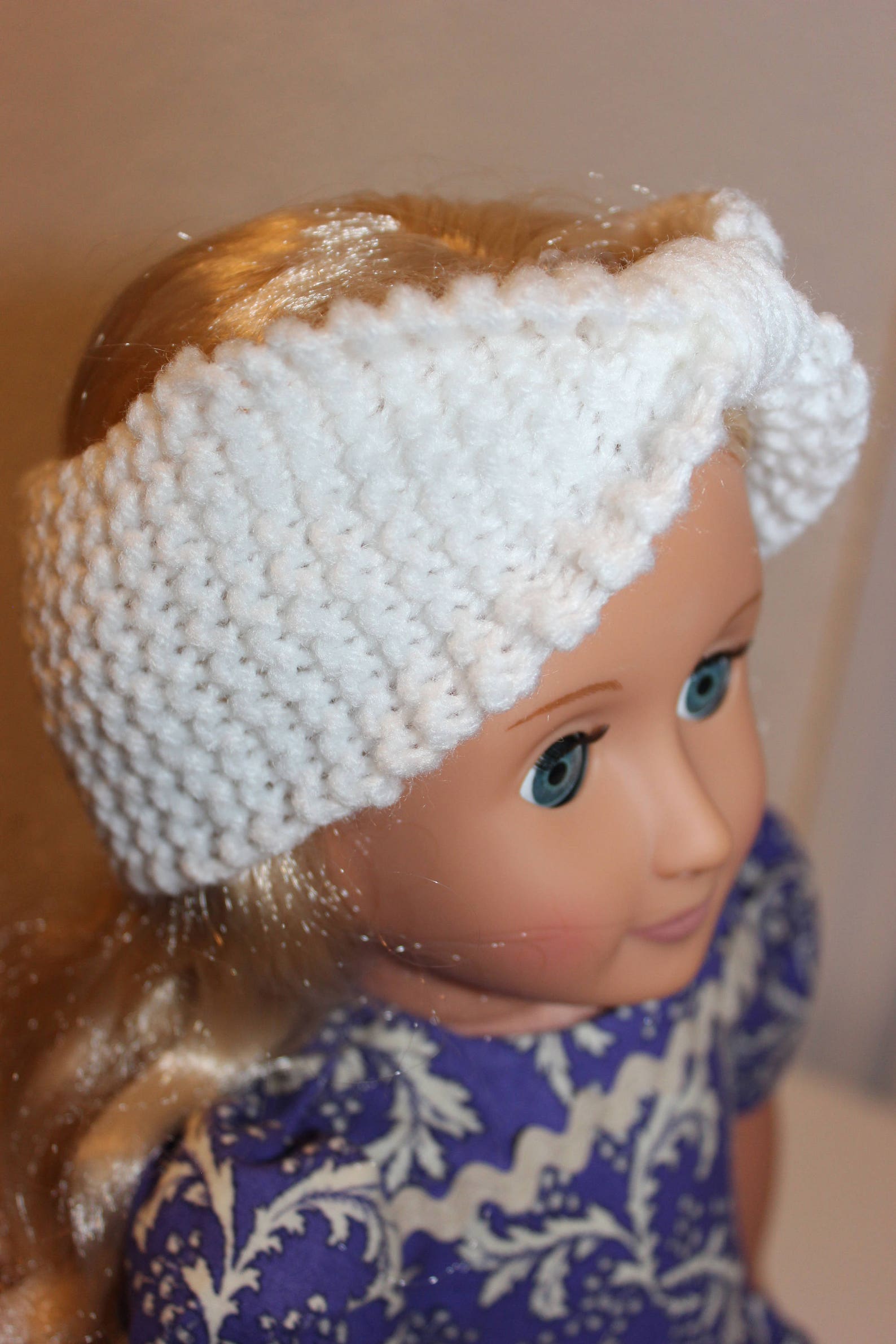Head Band,knitted Head Band,doll Head Band Etsy