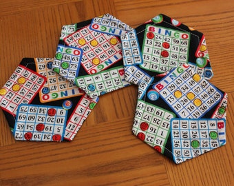 Coaster acolchado, Montañas rusas de bingo, Conjunto de montañas costeras de 4