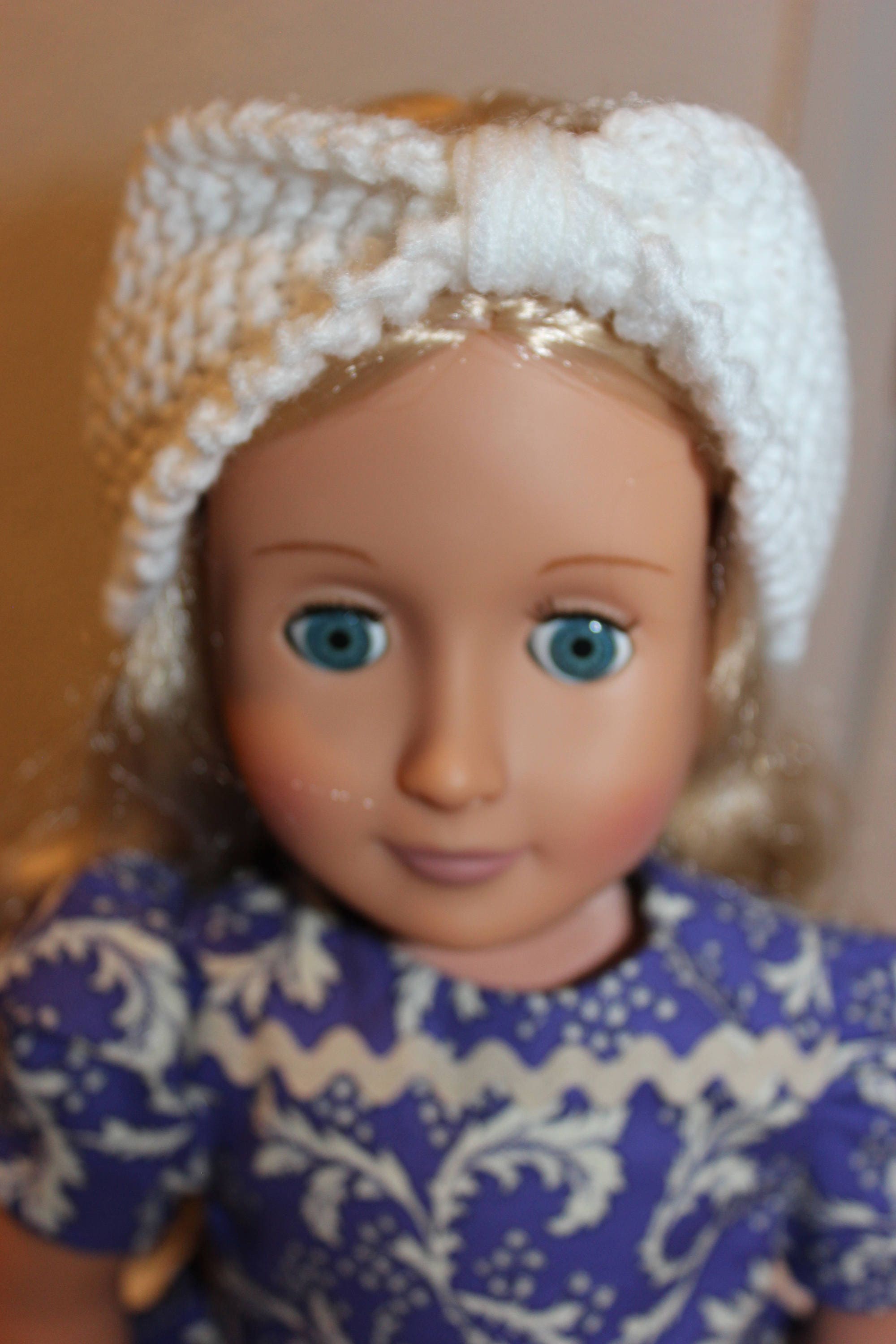 Head Band,knitted Head Band,doll Head Band Etsy