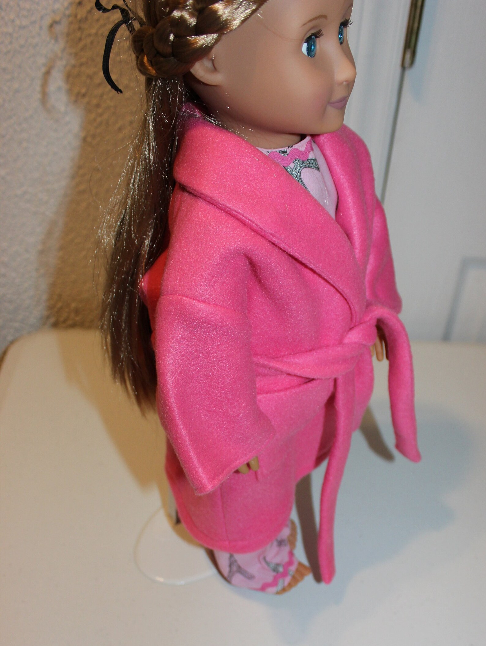 Doll Robe, 18 Inch Doll Robe, Pink 18