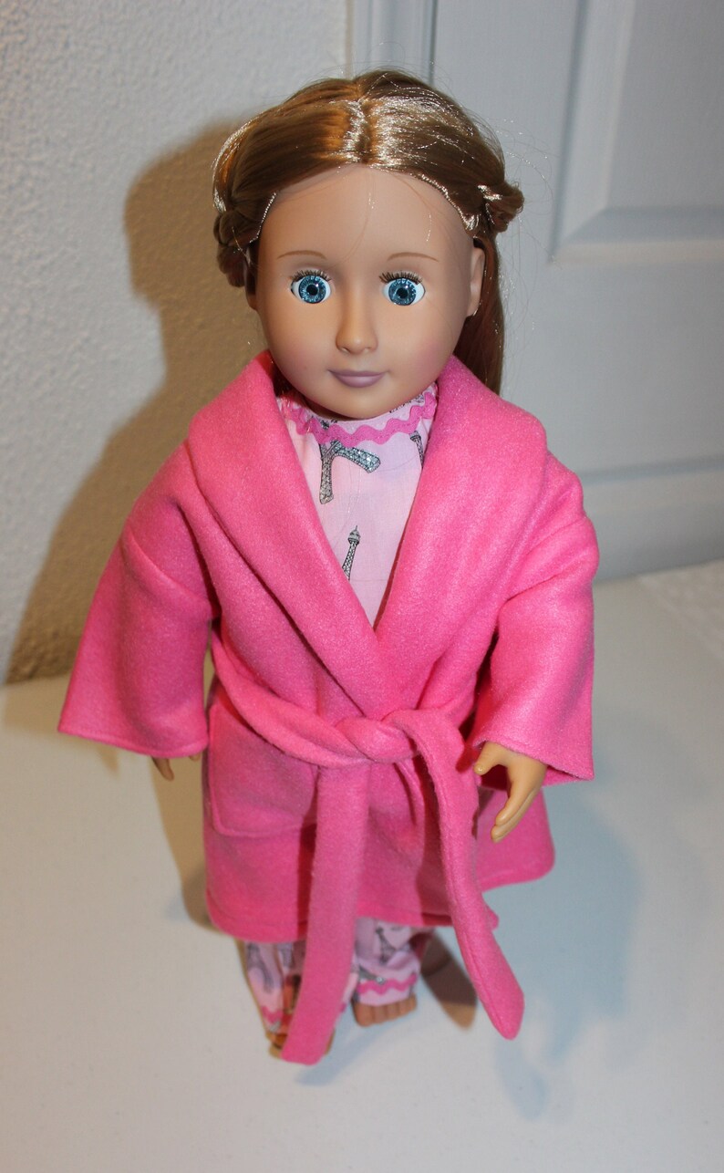 Doll Robe, 18 Inch Doll Robe, Pink 18