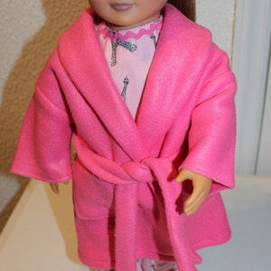 Doll Robe, 18 inch Doll Robe, Pink 18&quot; Doll Robe