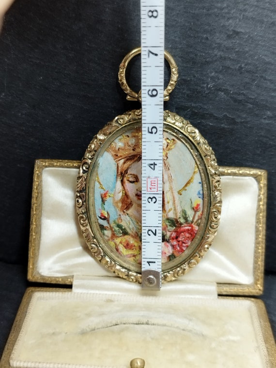 GlassOfVenice Pendente Millefiori Medio in Cornice Placcata Oro 23mm