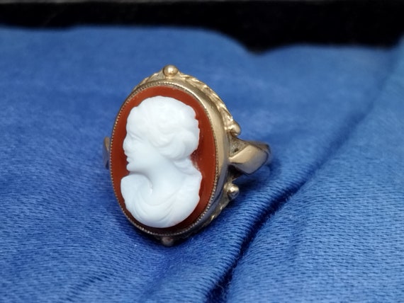 Anello antico Cameo corniola oro Cammeo pietra pr… - image 3