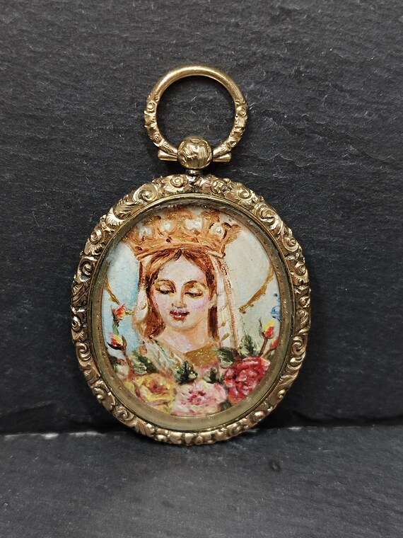 GlassOfVenice Pendente Millefiori In Vetro Di Murano – Medio, Multicolore, Montatura In Argento 925, Diametro 23mm, Autentico Fatto A Mano