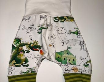 Baby Preemie - 3M Harem Pants & Shorties - Assorted Styles Cotton Jersey Knit