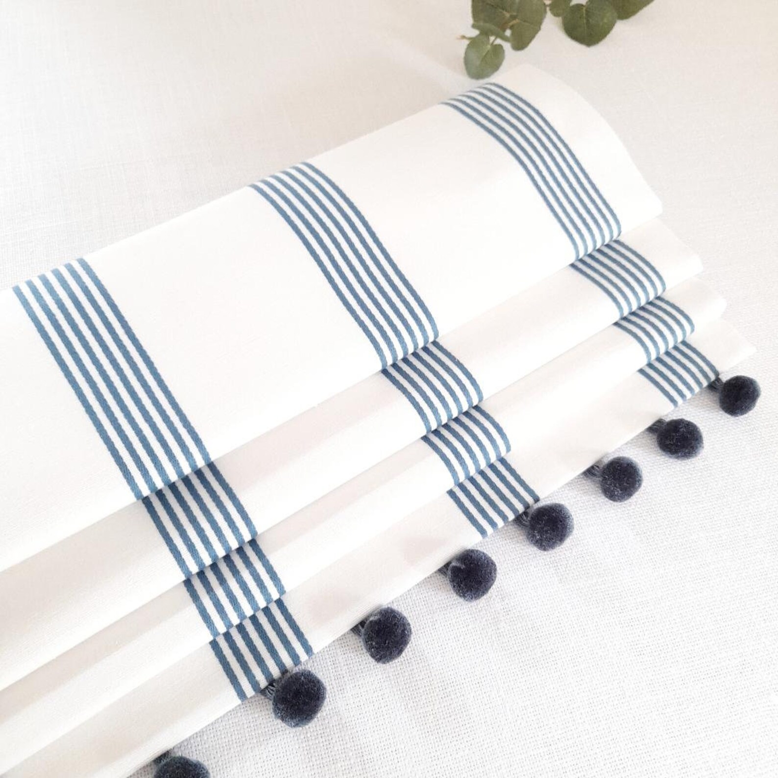 Blue Stripe Blackout Roman Blind Etsy UK