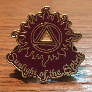 Sunlight of the Spirit AA Pin, Gold Plated Enamel