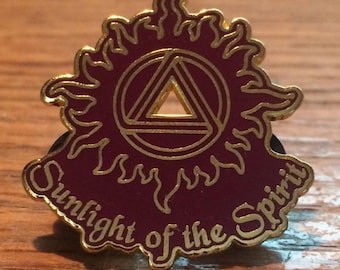 Sunlight of the Spirit AA Pin, Gold Plated Enamel