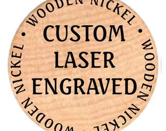 Custom Engraved Wooden Token