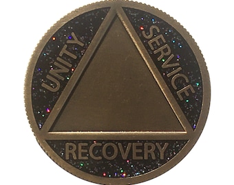 Glitter "AA" Recovery Coin