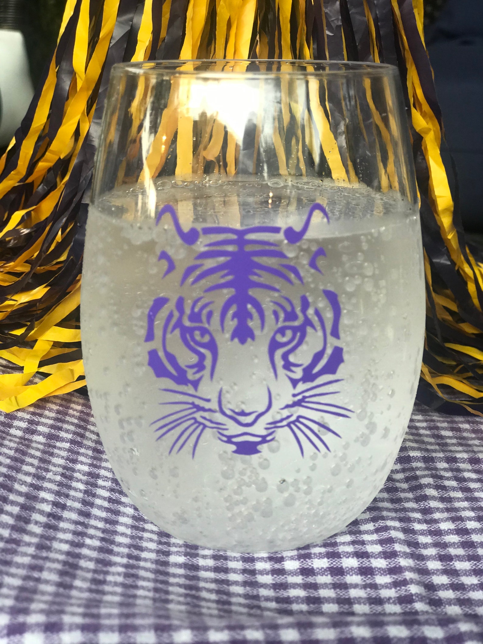 Tiger Head Wine Glasses Etsy
