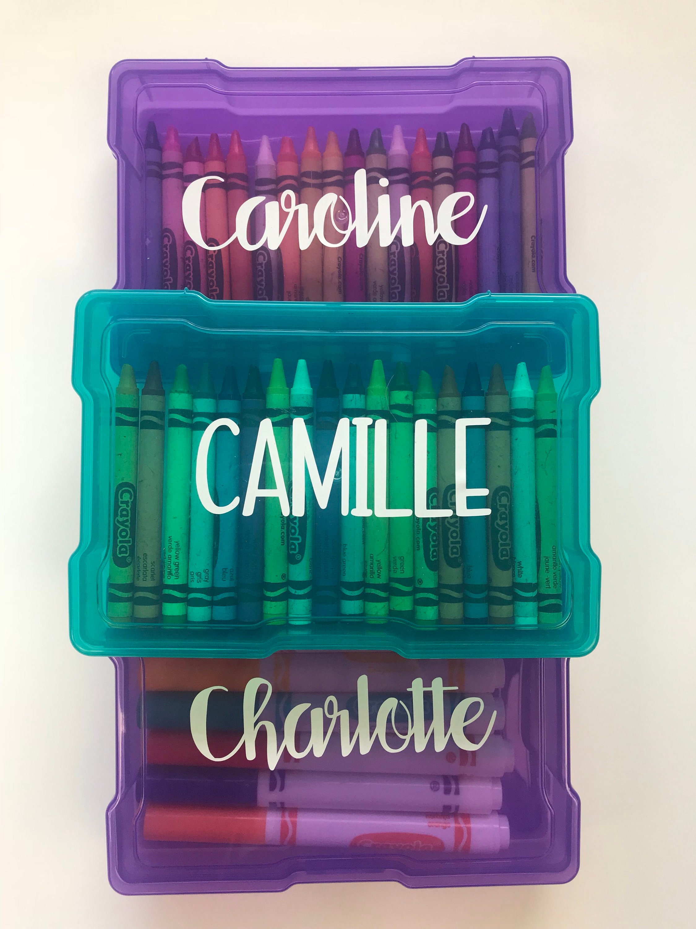 Personalized Marker, Crayon Box Etsy