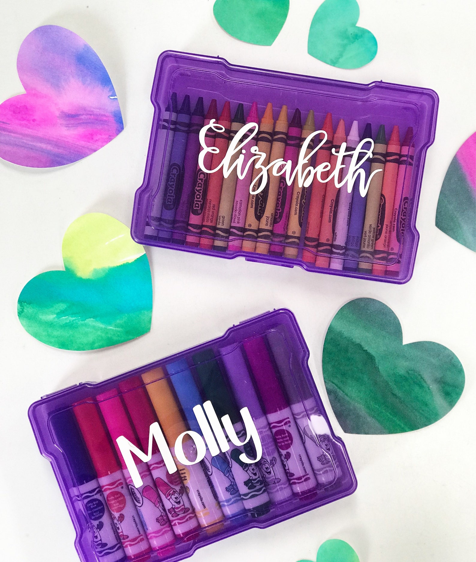 Personalized Marker, Crayon Box Etsy