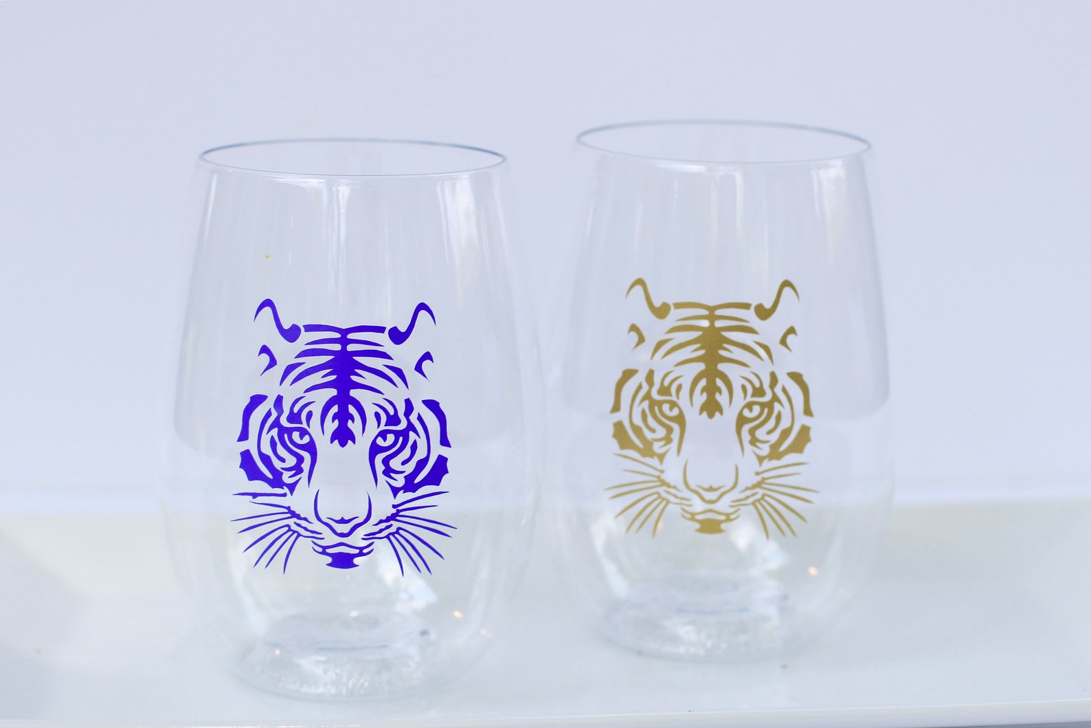 Tiger Head Wine Glasses Etsy