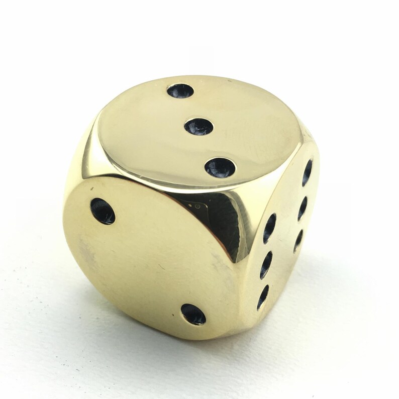 Solid Brass Die Paperweight Table Decor Brass Holder Brass Etsy