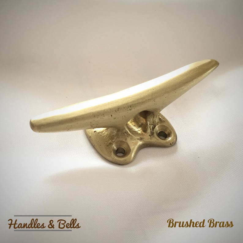 Cast brass Boat Cleat Wall Hooks / Nautical Coastal Wall Decor Etsy