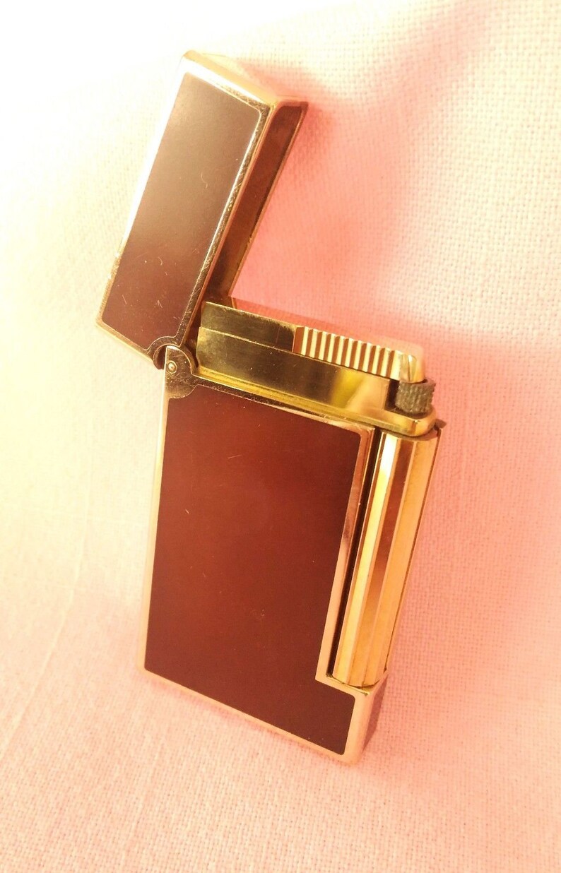S.T.Dupont LighterLigne DLady LighterGold Plated Laque de Etsy