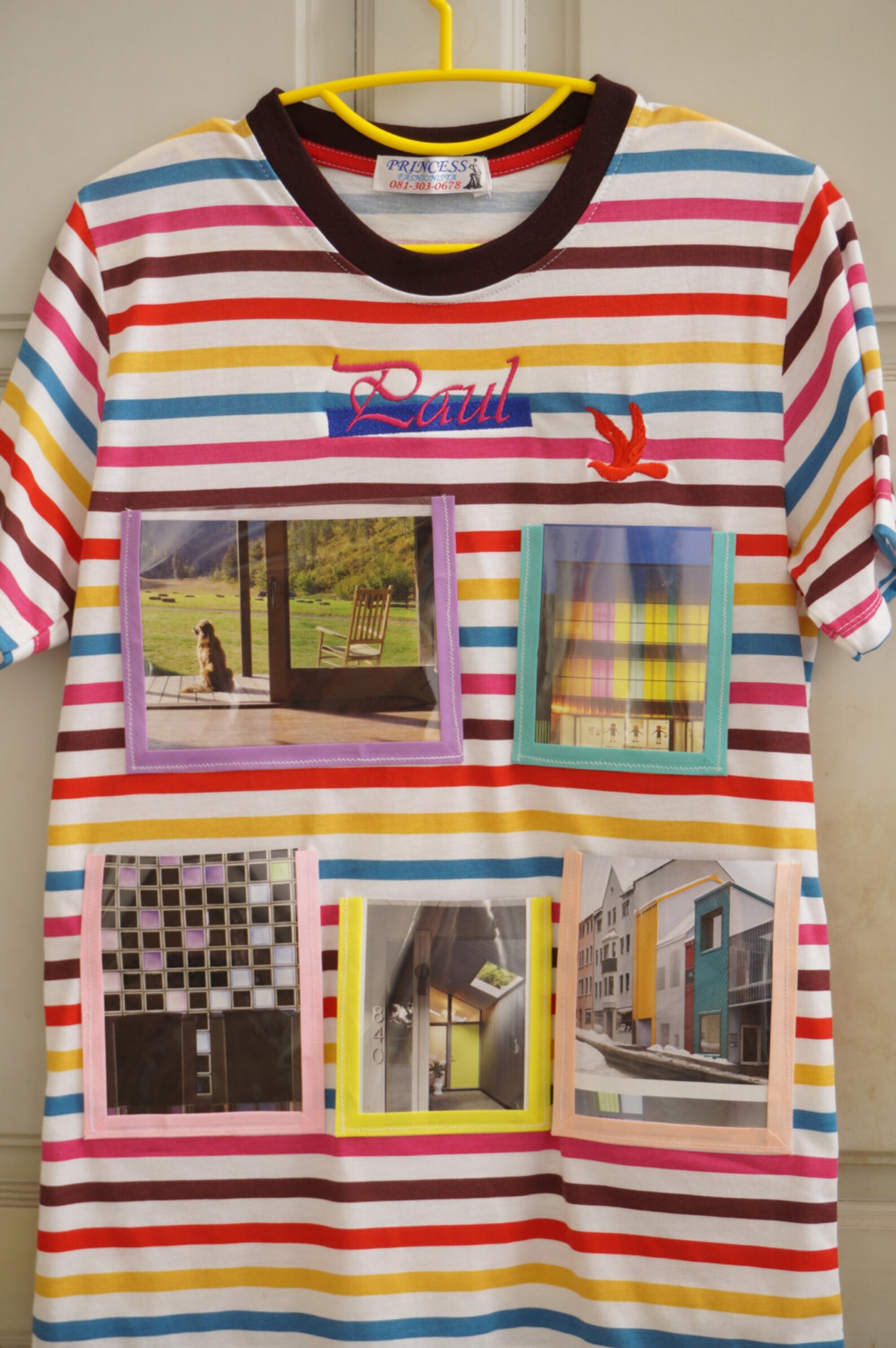 FotoRahmen auf TShirtMulti Color StripeNew Trend Wand Etsy
