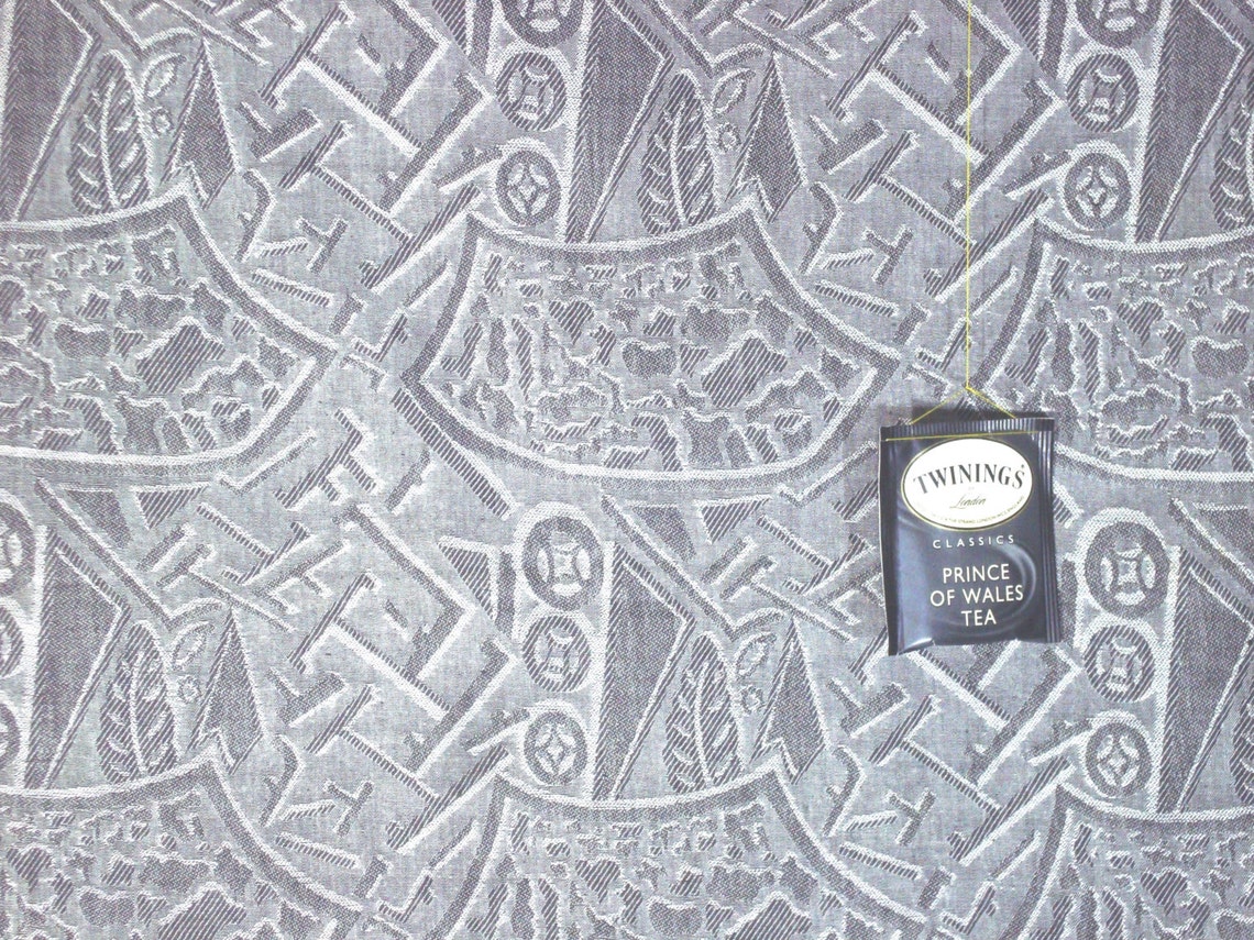 Jacquard No.1/2largecotton Woven Yarn Dyed Grey Etsy