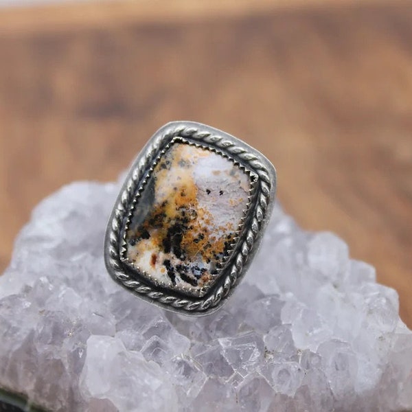 Petrified Wood Ring - Etsy