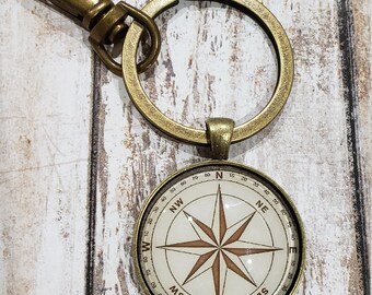 Compass Key Chain