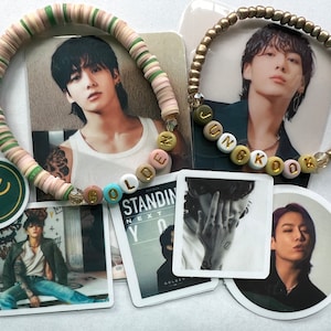 BTS bias packs! |Choose your bias or OT7 | All packs include handmade photo cards, stickers, stretch bracelets and/or bookmarks! See photos!